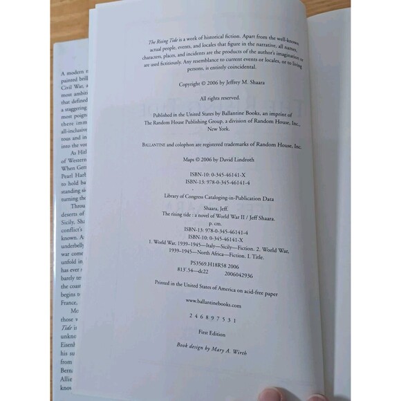 3 Jeff Shaara WWII Novels Hardbacks Rising Tide, Steel Wave, Final Storm 1st Ed - Picture 9 of 11